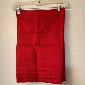 Curtain valance bright Red (4 panels)